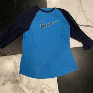 Blue Nike Baseball Shirt